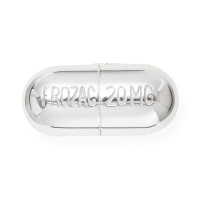 Prozac Pill Box - Silver-Plated