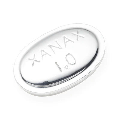 Xanax Pill Box - Silver-Plated