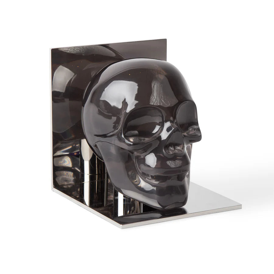 Skull Bookends - Smoke