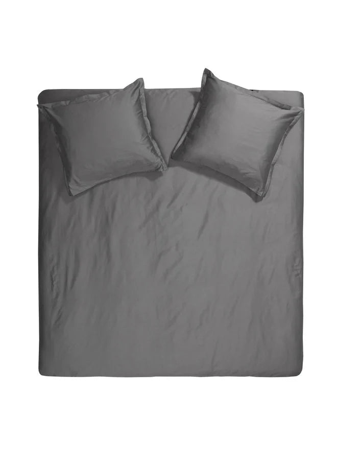 Dreamer Duvet Cover - Satin Anthracite