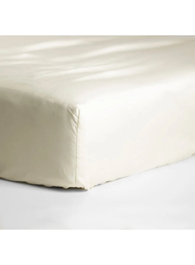 Dreamer Fitted Sheet - Satin Ivory