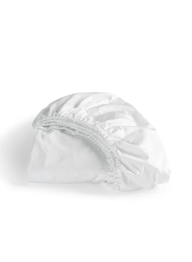 Dreamer Fitted Sheet - Satin White