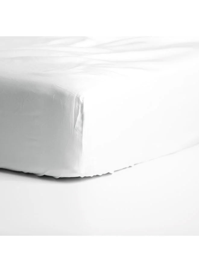 Dreamer Fitted Sheet - Satin White