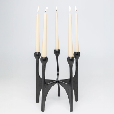 Candle holder - Stacky Black - 31cm