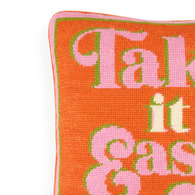 Take It Easy Needlepoint Cushion