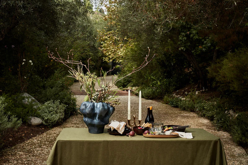 Linen Sateen Tablecloth Medium - Olive