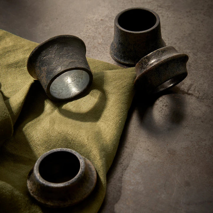 Terra Cuff Napkin Rings Aged Iron (Set of 4)