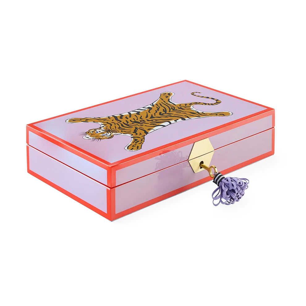 Tiger - Lacquer Jewelry Box