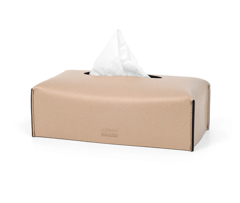 Soft Rectangular Tissue Box - Taupe