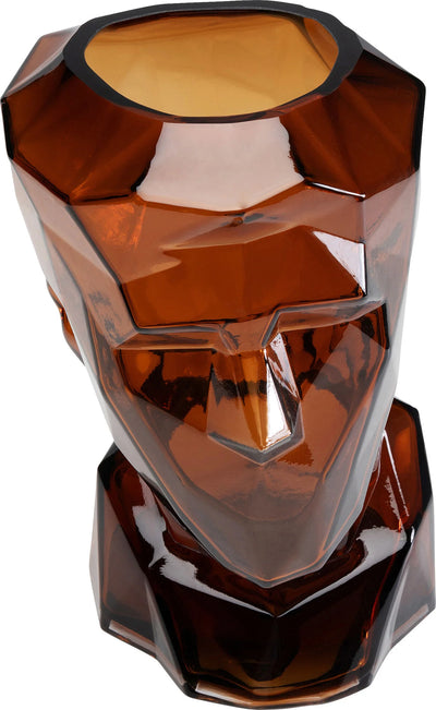 Vase - Prisma Face - Brown - 30cm