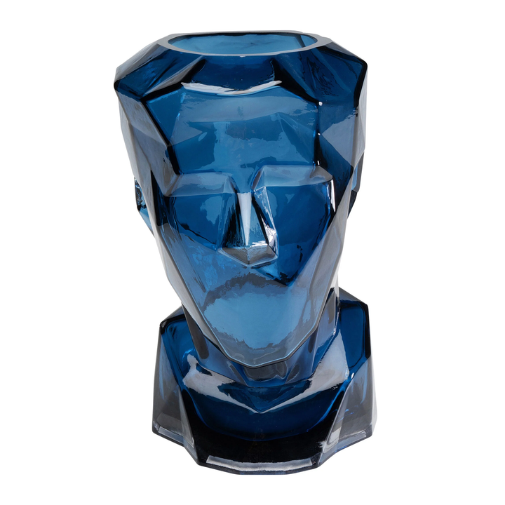 Vase - Prisma Face - Blue - 30cm