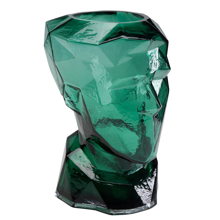 Vase - Prisma Face - Green - 30cm