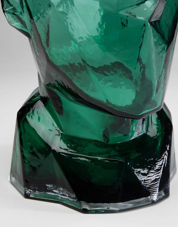 Vase - Prisma Face - Green - 30cm