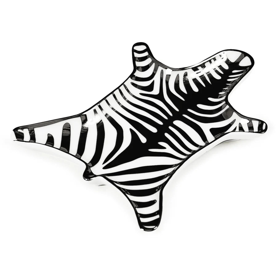 Zebra Stacking Dish Black