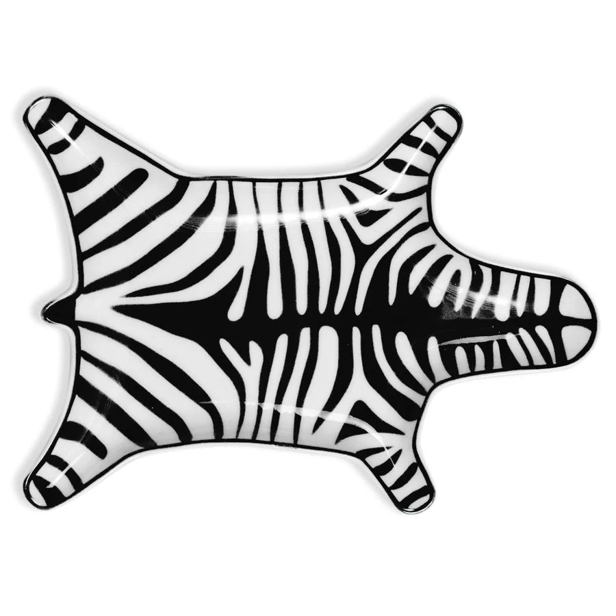 Zebra Stacking Dish Black